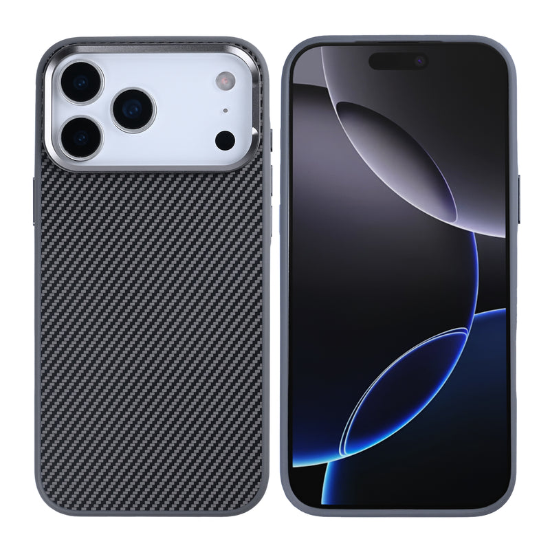 Rixus Mag Carbon With MagSafe For iPhone 17 Pro Max Titanium Grey