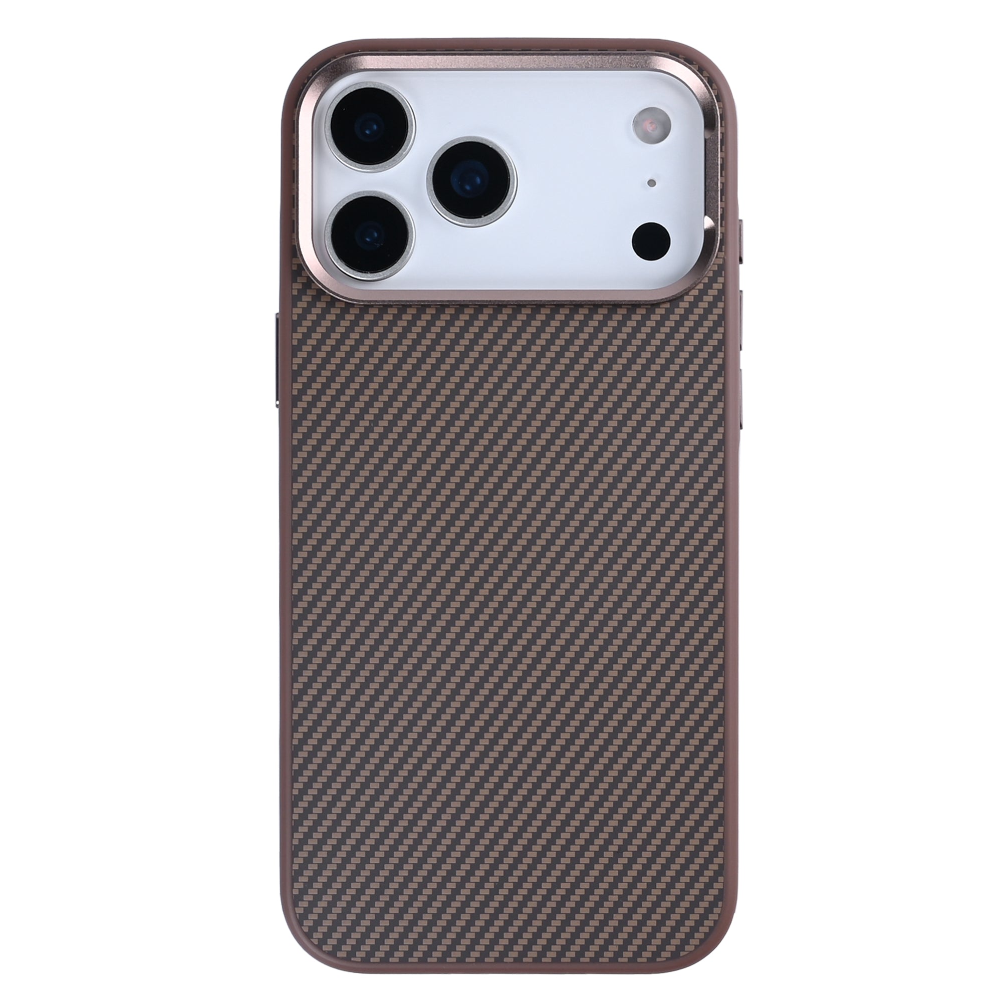 Rixus Mag Carbon With MagSafe Compatible For Apple iPhone 17 Pro Max Brown