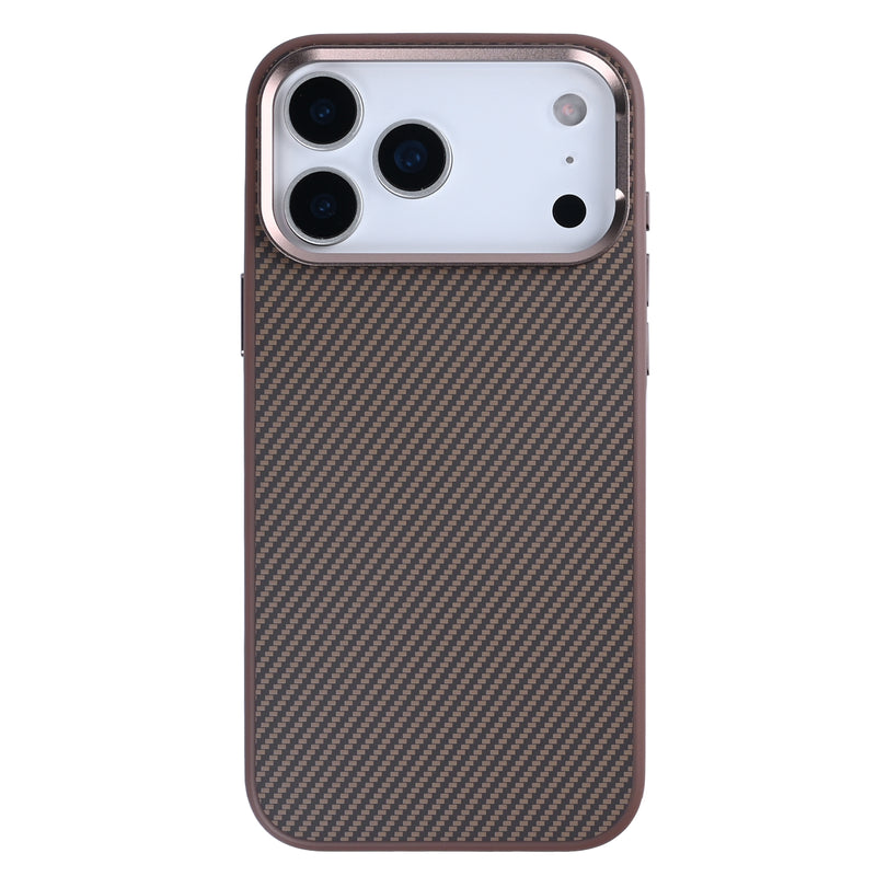 Rixus Mag Carbon With MagSafe For iPhone 17 Pro Max Brown