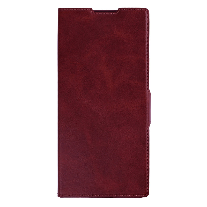 Rixus Wallet Case With Pen Holder For Samsung Galaxy Z Fold 7 Red