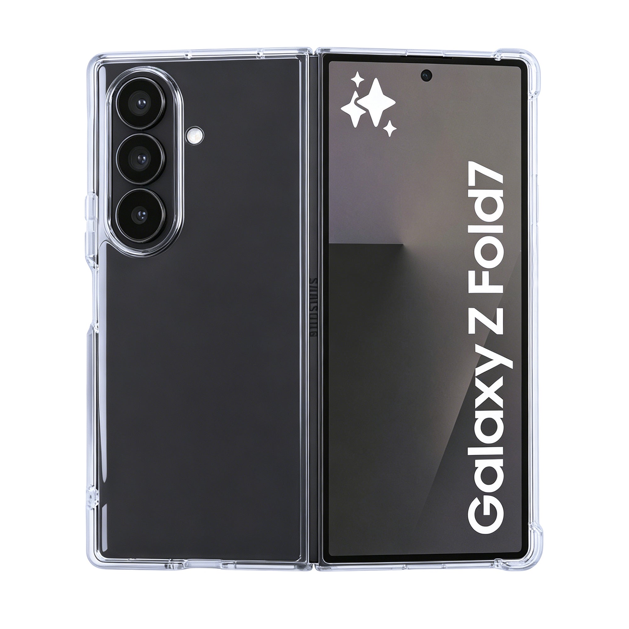 Rixus Anti-Burst Case For Samsung Galaxy Z Fold 7 Transparent