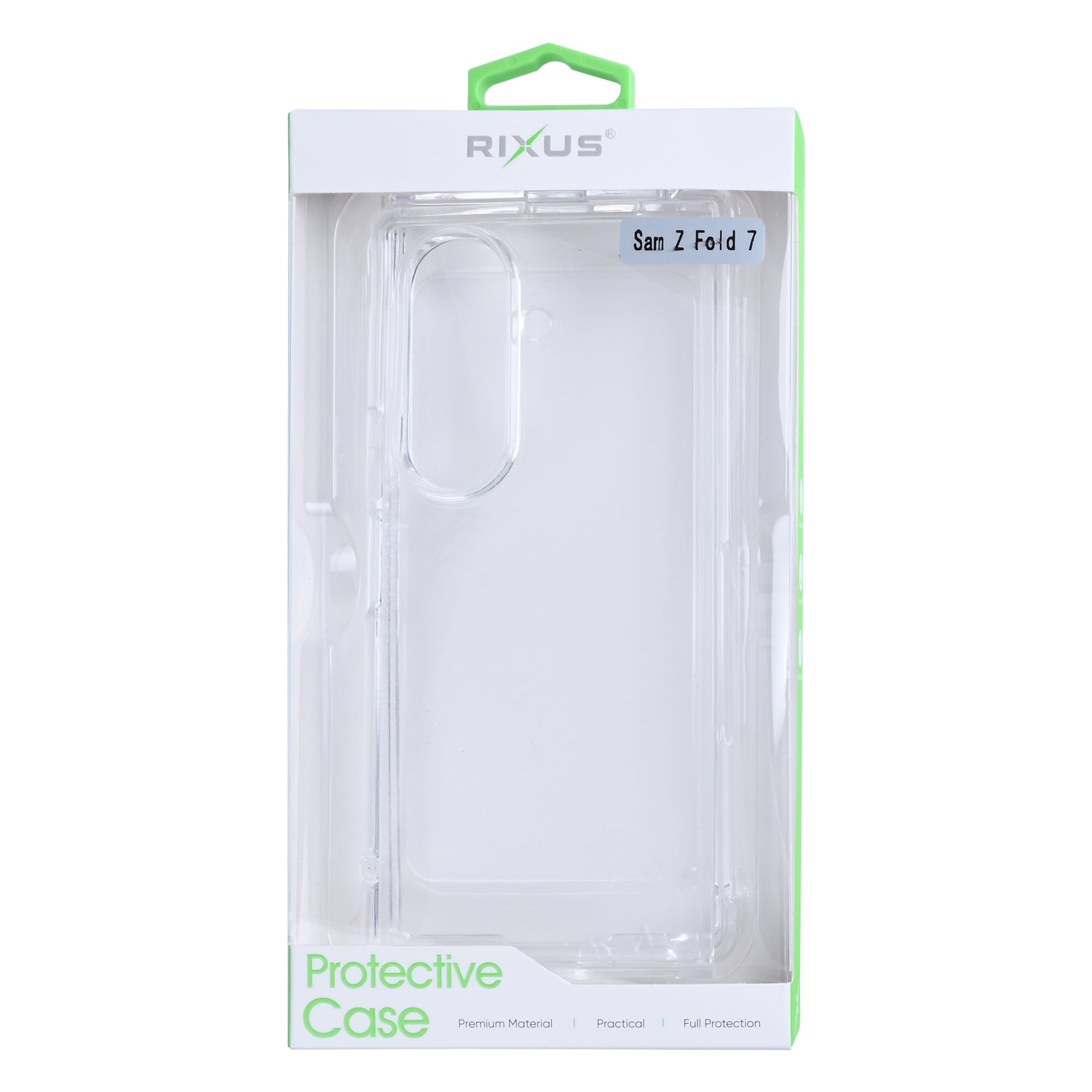 Rixus Anti-Burst Case For Samsung Galaxy Z Fold 7 Transparent