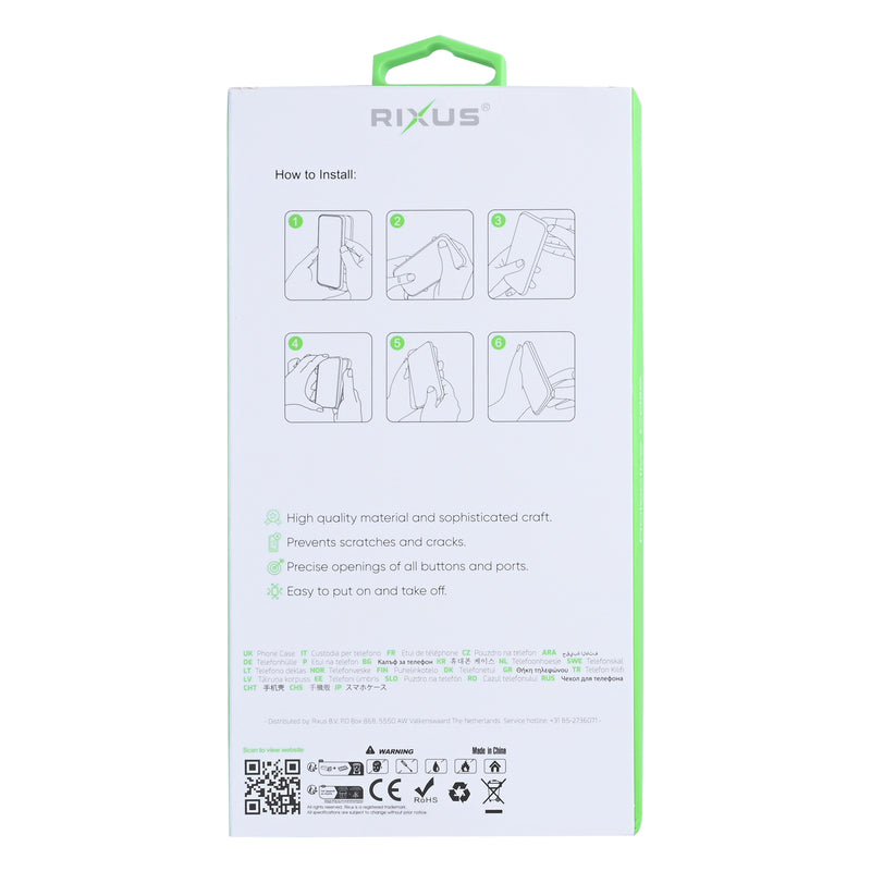 Rixus Anti-Burst Case For Samsung Galaxy Z Fold 7 Transparent