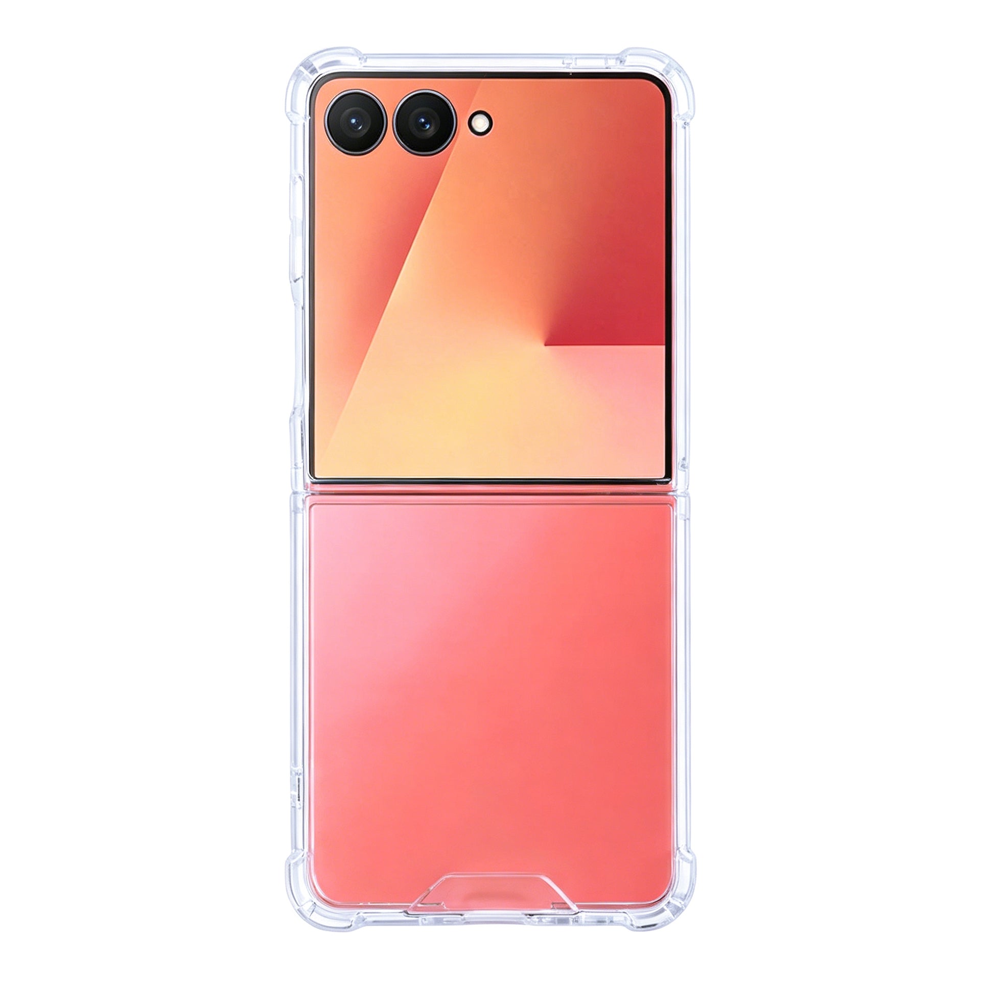 Rixus Anti-Burst Case For Samsung Galaxy Z Flip 7 Transparent