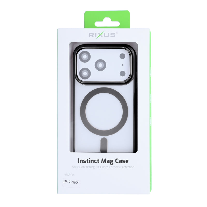Rixus Instinct Mag Case For iPhone 17 Pro Black