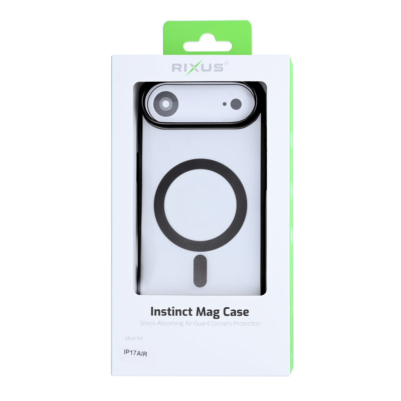 Rixus Instinct Mag Case For iPhone 17 Air Black