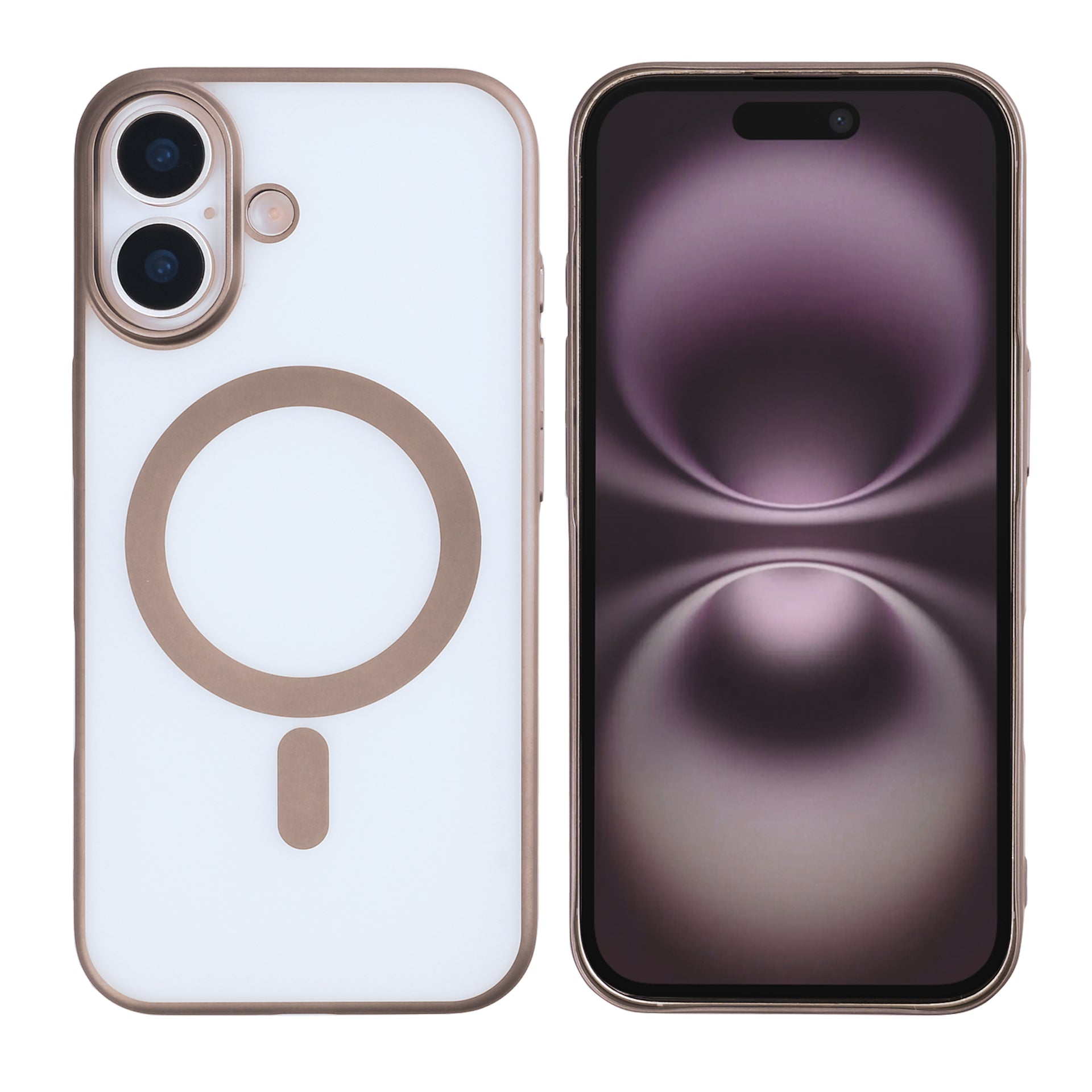 Rixus Instinct Mag Case For Apple iPhone 17 Desert Titanium
