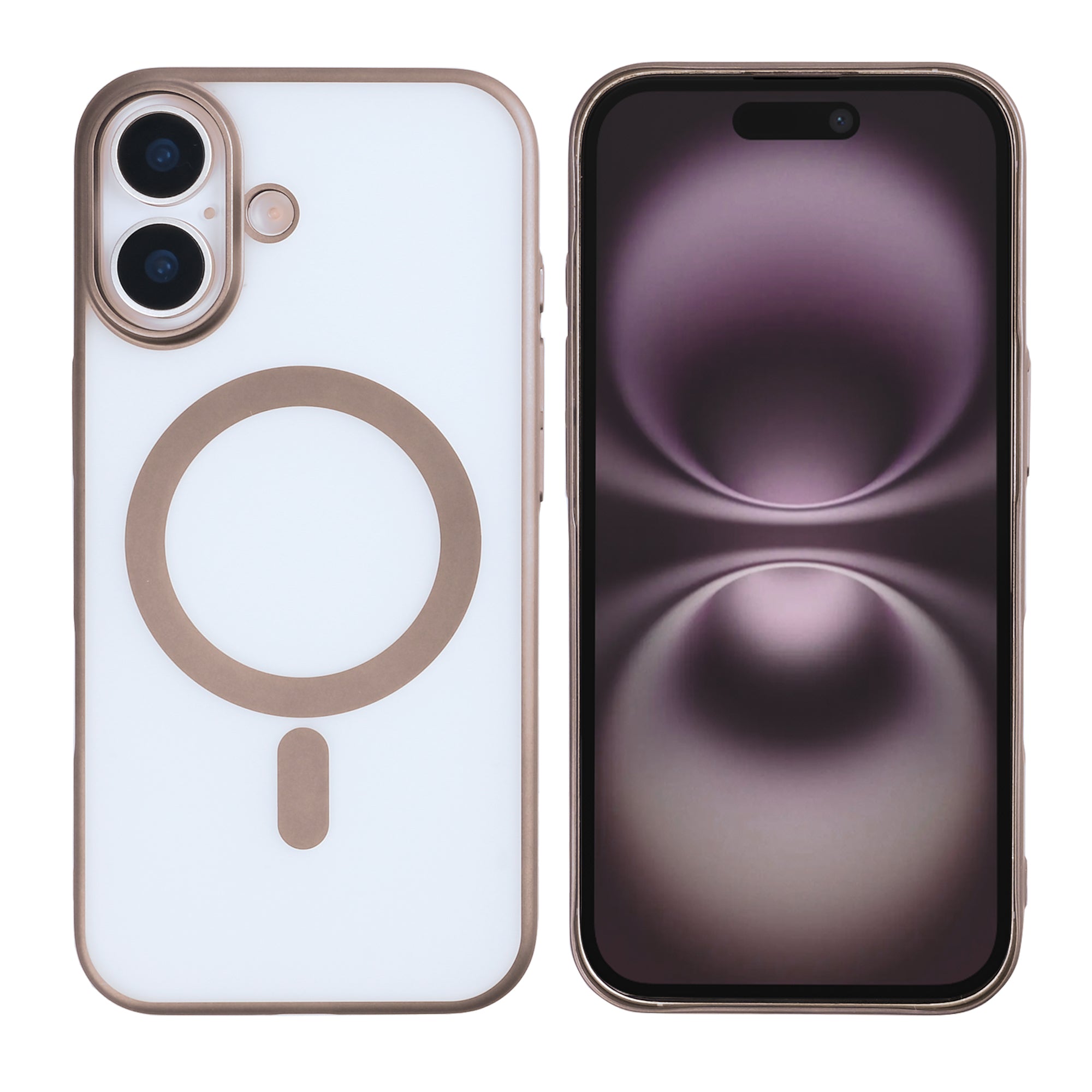 Rixus Instinct Mag Case For Apple iPhone 17 Desert Titanium