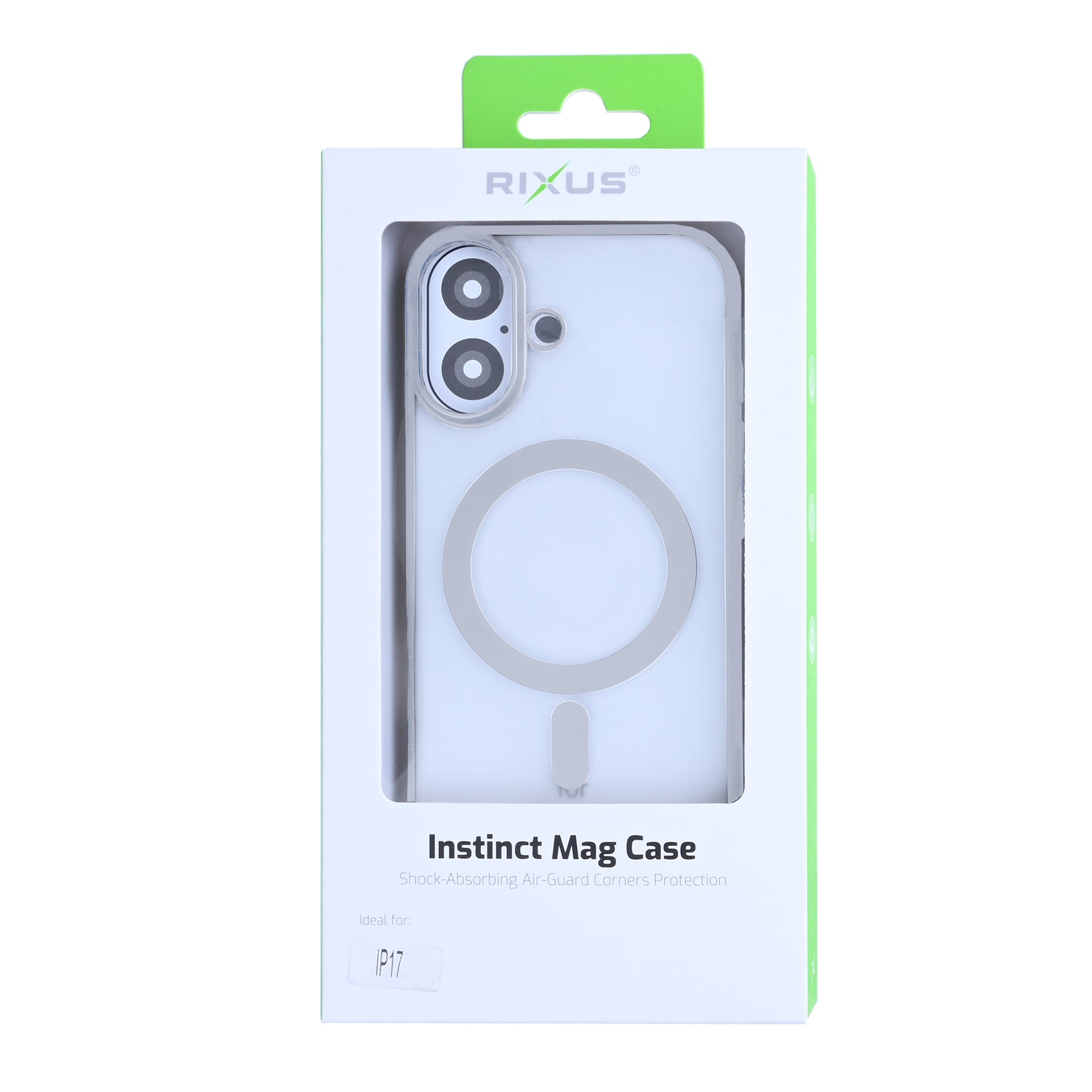 Rixus Instinct Mag Case For Apple iPhone 17 Silver
