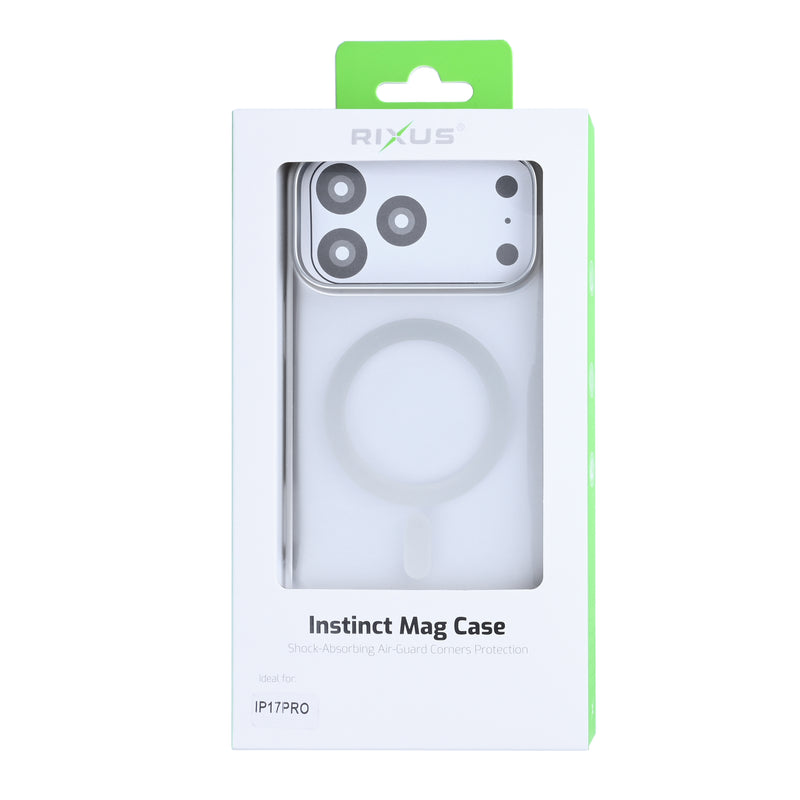 Rixus Instinct Mag Case For Apple iPhone 17 Pro Silver