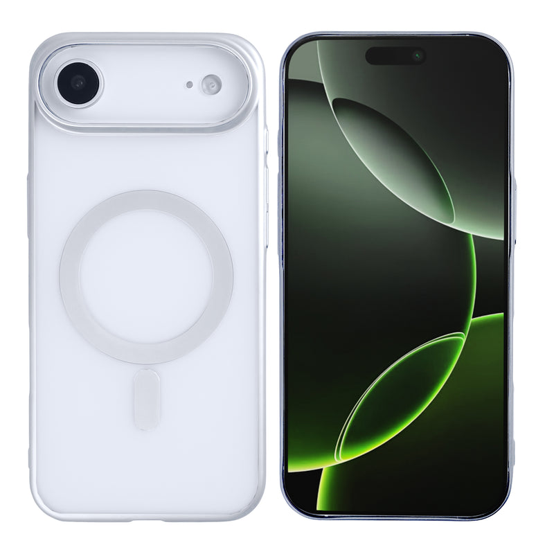 Rixus Instinct Mag Case For iPhone 17 Air Silver