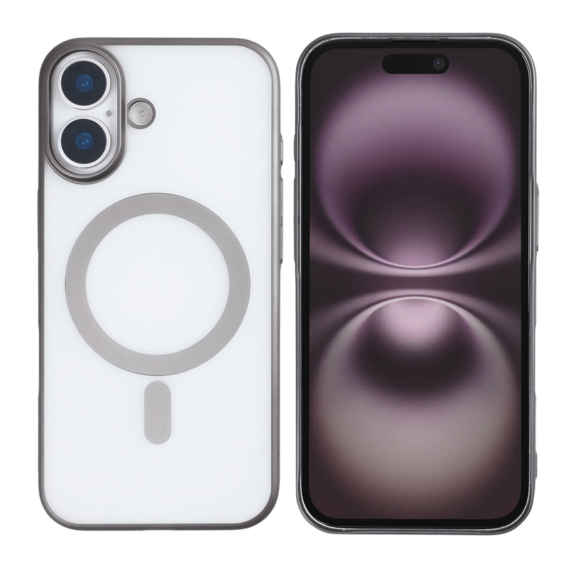 Rixus Instinct Mag Case For Apple iPhone 17 Titanium Grey