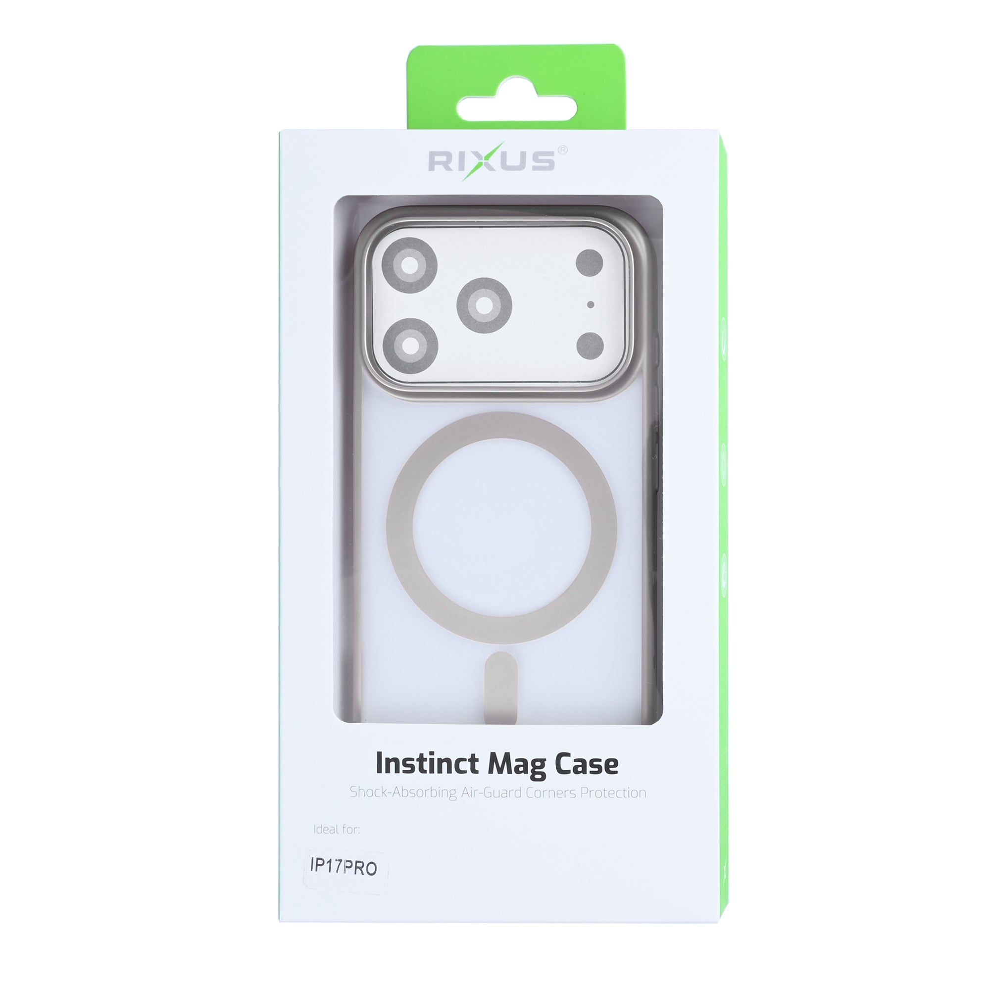 Rixus Instinct Mag Case For Apple iPhone 17 Pro Titanium Grey