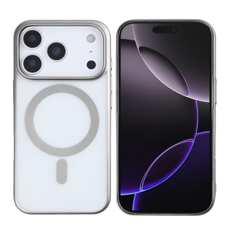 Rixus Instinct Mag Case For iPhone 17 Pro Max Titanium Grey