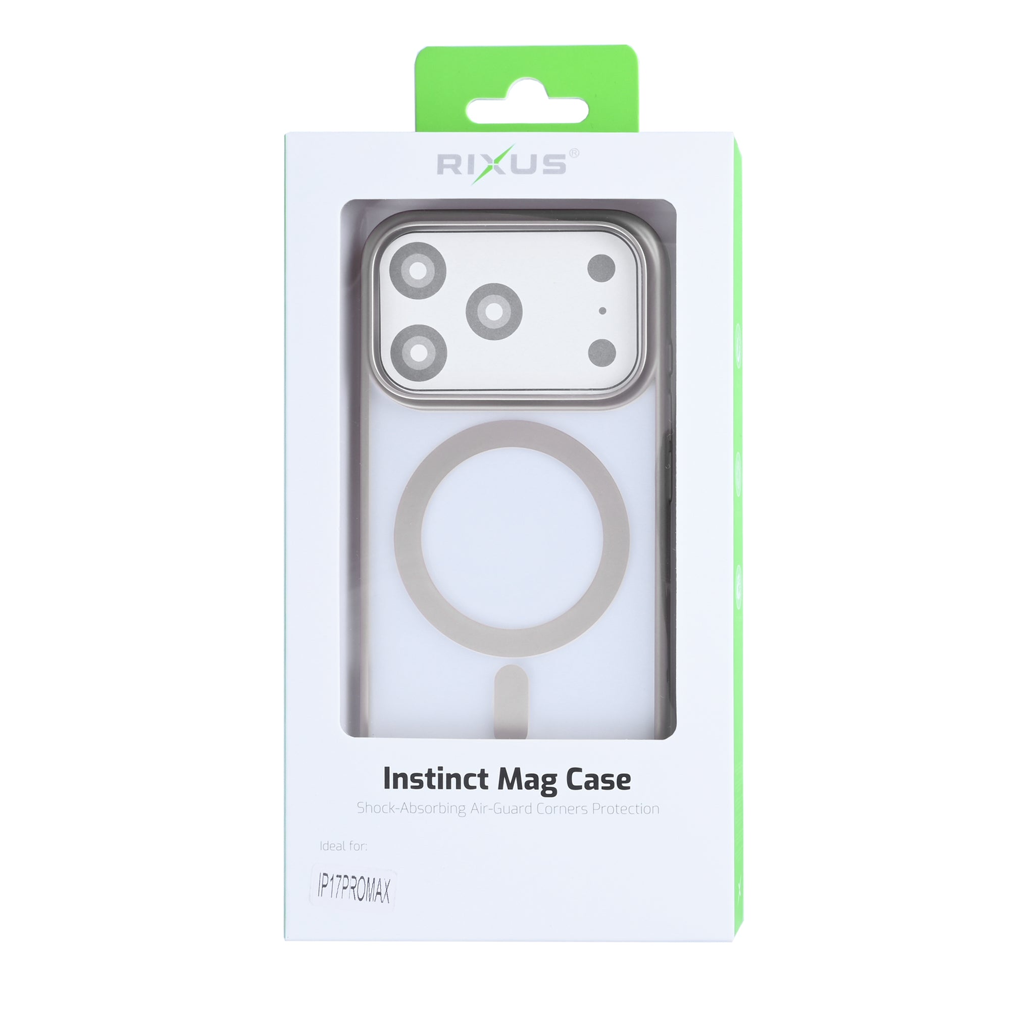 Rixus Instinct Mag Case For Apple iPhone 17 Pro Max Titanium Grey