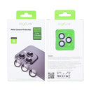 Rixus Metal Shield Camera Tempered Glass For iPhone 17 Pro, 17 Pro Max Grey