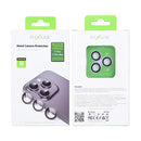 Rixus Metal Shield Camera Tempered Glass For iPhone 17 Pro,17 Pro Max Silver