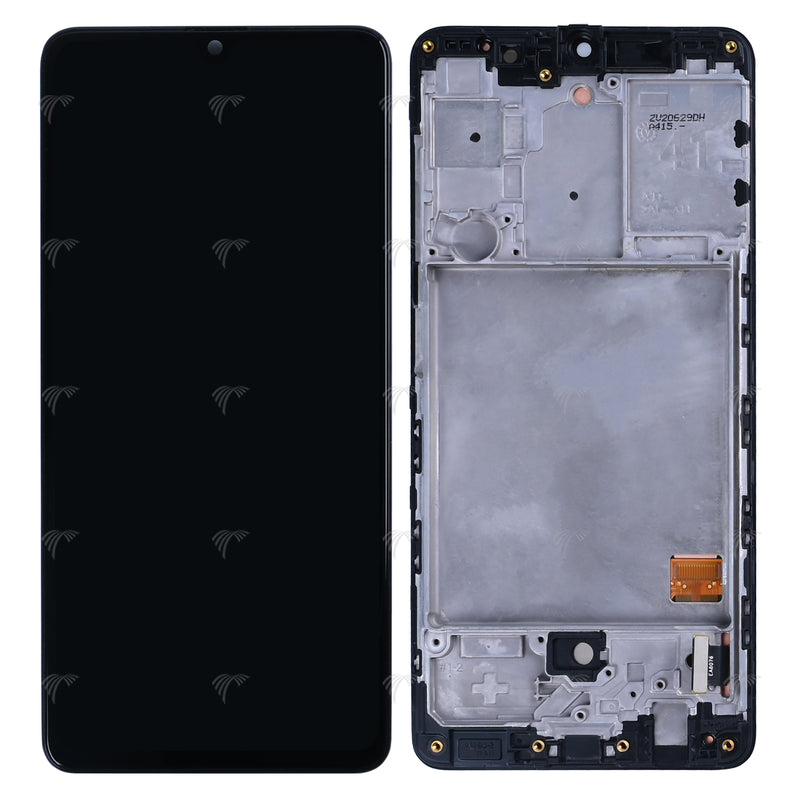 Samsung Galaxy A41 A415F Display And Digitizer With Frame Prism Crush Black Refurbished
