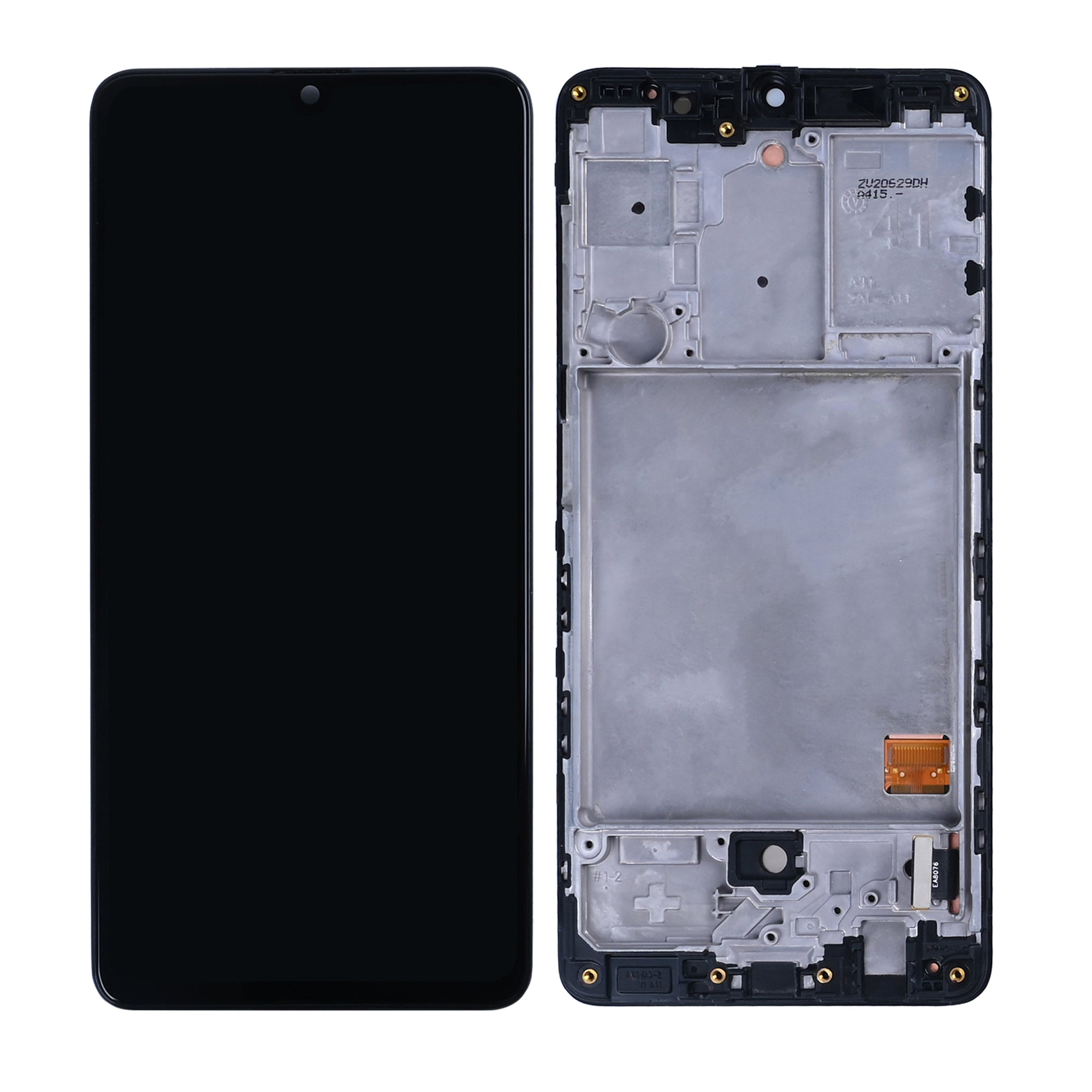 Samsung Galaxy A41 A415F Display And Digitizer With Frame Prism Crush Black Refurbished