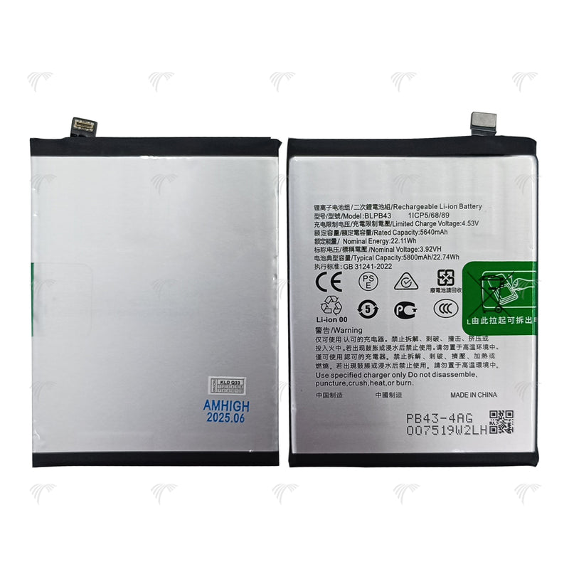 Oppo Reno13 Pro Battery BLPB43 OEM
