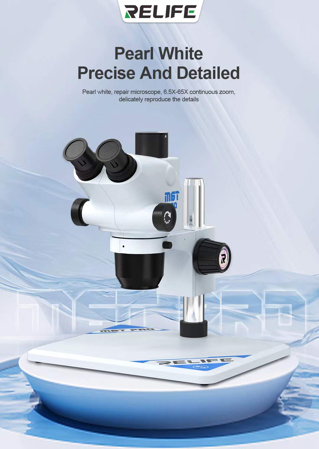 RELIFE RL-M6T Pro-B11 Trinocular Microscope With 0.5 CTV Interface White