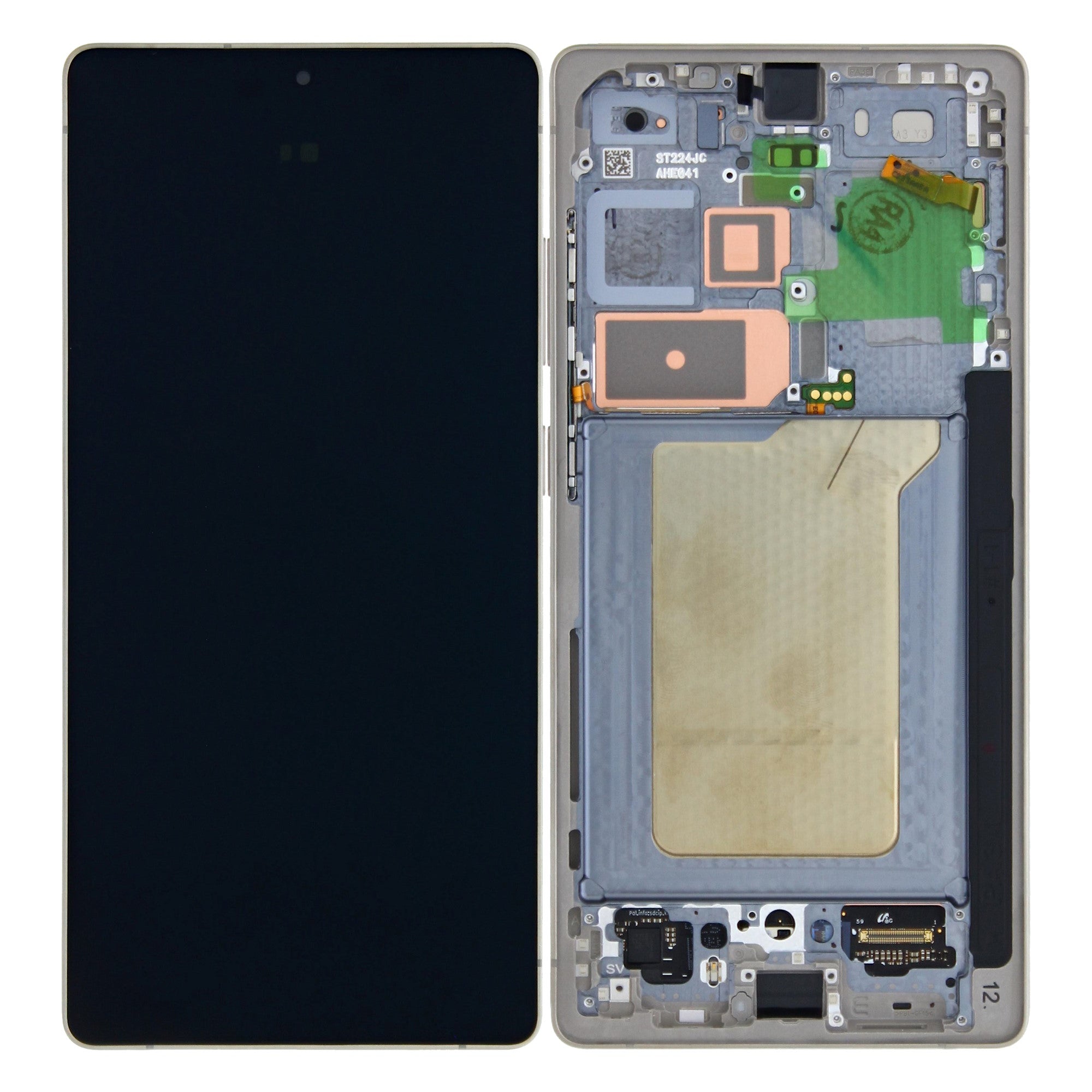Samsung Galaxy S25 Ultra S938B Display And Digitizer With Frame Titanium Black Service Pack
