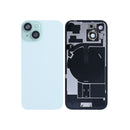 For Apple iPhone 15 Back Glass With NFC, Enlarged Camera Frame Green Pulled