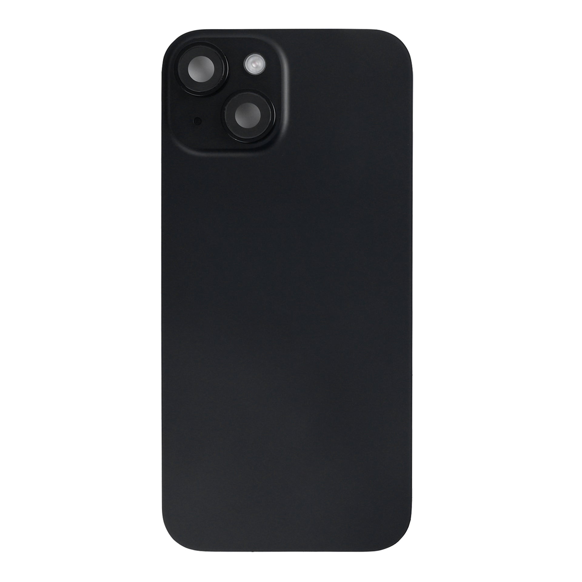 For Apple iPhone 15 Back Glass With NFC, Enlarged Camera Frame Black Pulled
