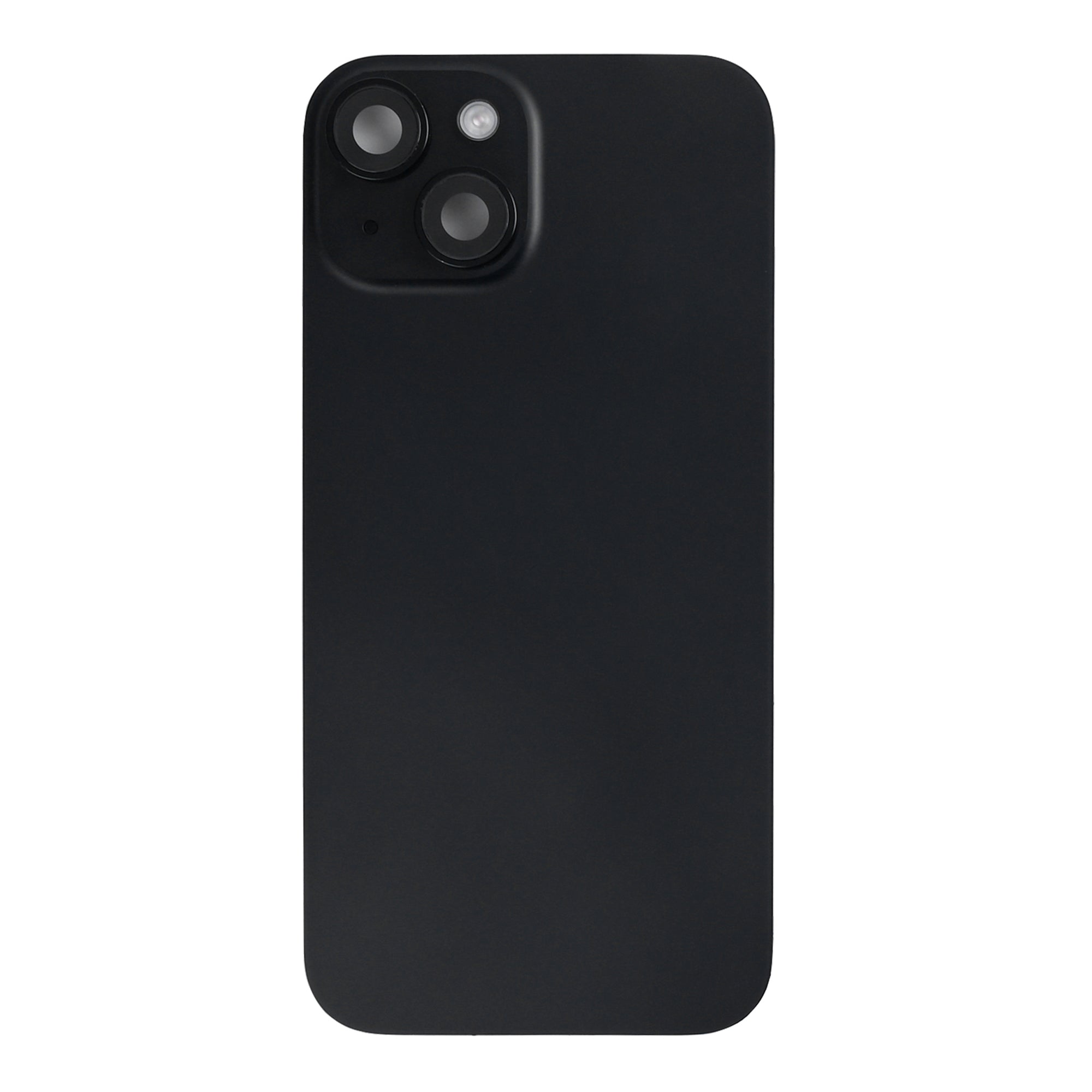 For Apple iPhone 15 Back Glass With NFC, Enlarged Camera Frame Black Pulled