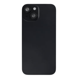 For Apple iPhone 15 Back Glass With NFC, Enlarged Camera Frame Black Pulled