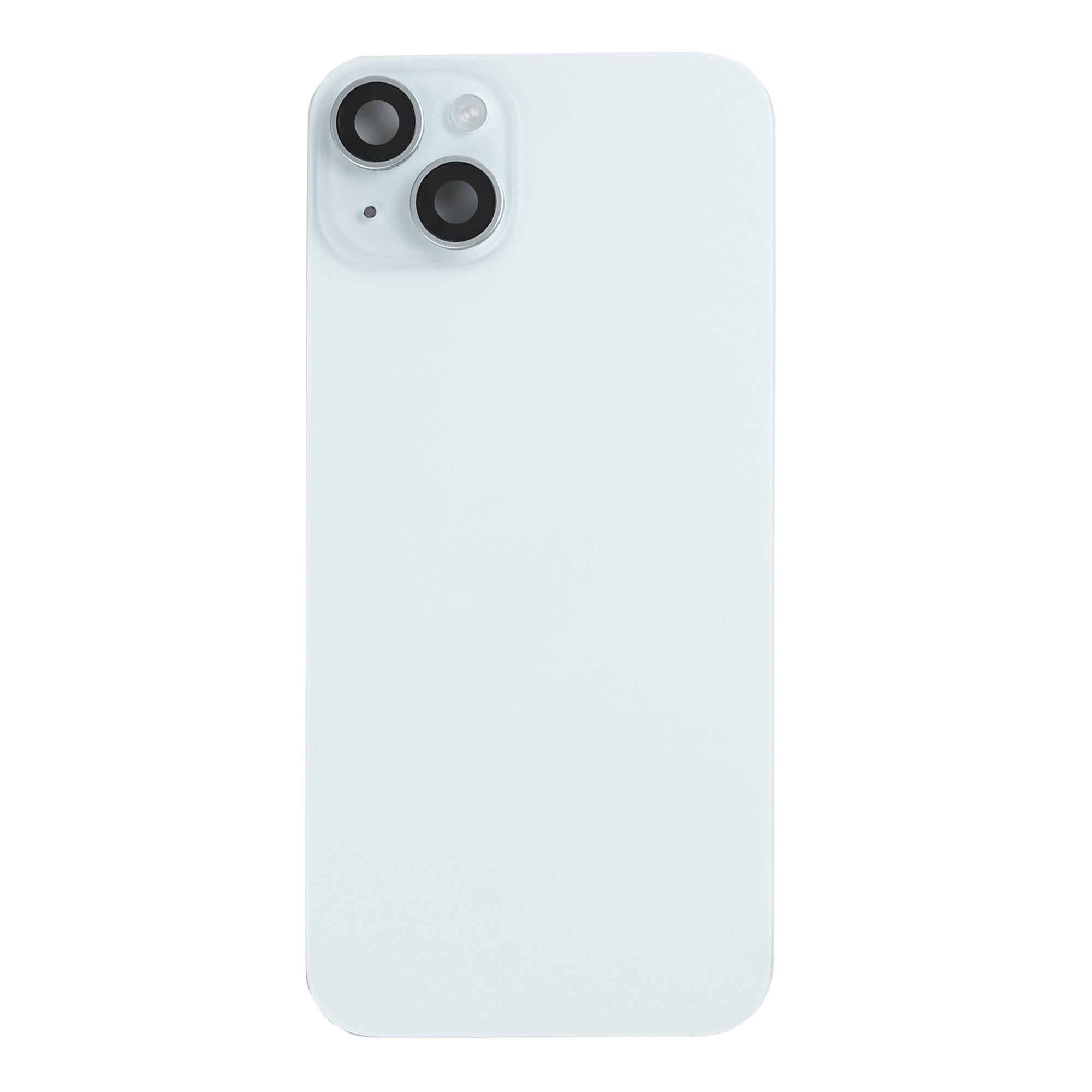 For Apple iPhone 15 Back Glass With NFC, Enlarged Camera Frame Blue Pulled