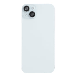 For Apple iPhone 15 Back Glass With NFC, Enlarged Camera Frame Blue Pulled