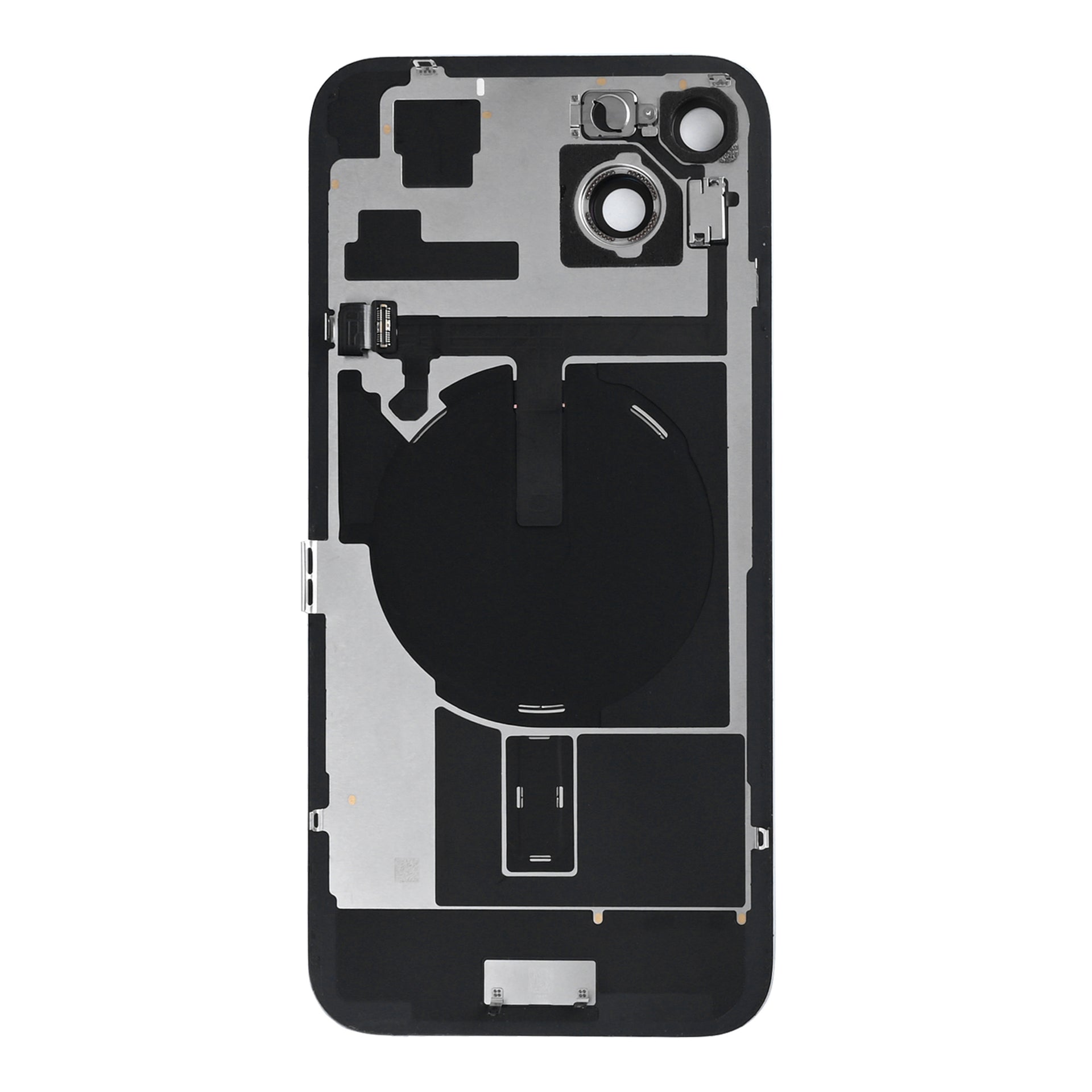 For Apple iPhone 15 Back Glass With NFC, Enlarged Camera Frame Blue Pulled