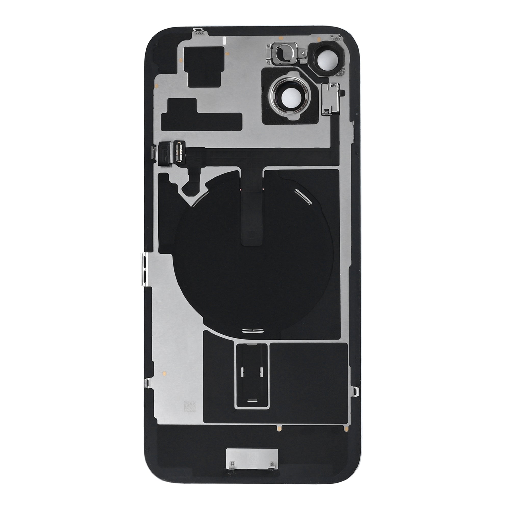 For Apple iPhone 15 Back Glass With NFC, Enlarged Camera Frame Blue Pulled