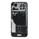 For Apple iPhone 15 Back Glass With NFC, Enlarged Camera Frame Blue Pulled