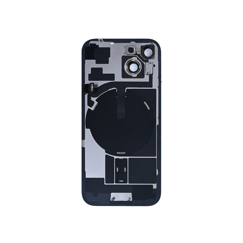 For iPhone 15 Extra Glass With NFC, Enlarged Camera Frame Blue Pulled