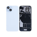 For iPhone 15 Extra Glass With NFC, Enlarged Camera Frame Blue Pulled