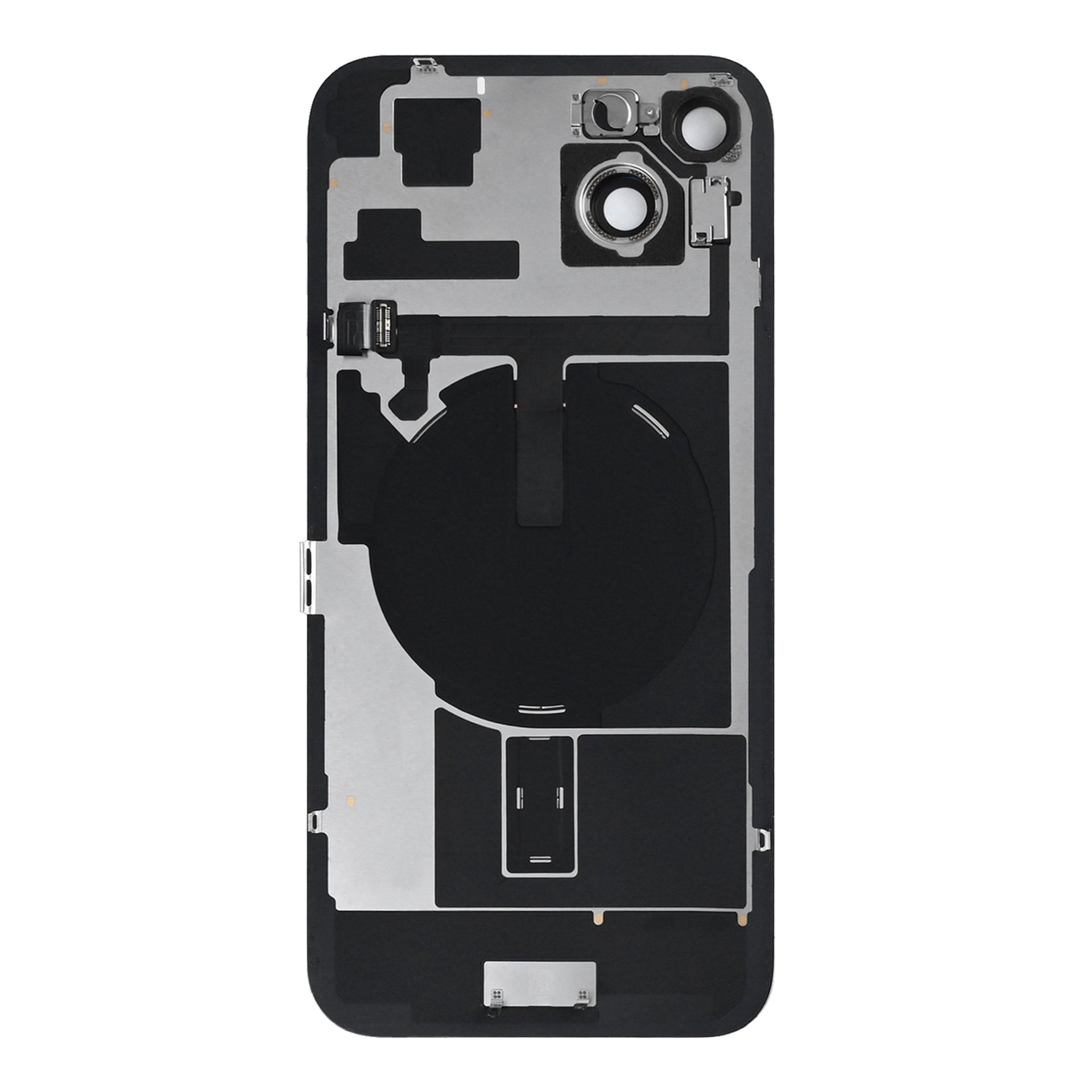 For Apple iPhone 15 Back Glass With NFC, Enlarged Camera Frame Pink Pulled