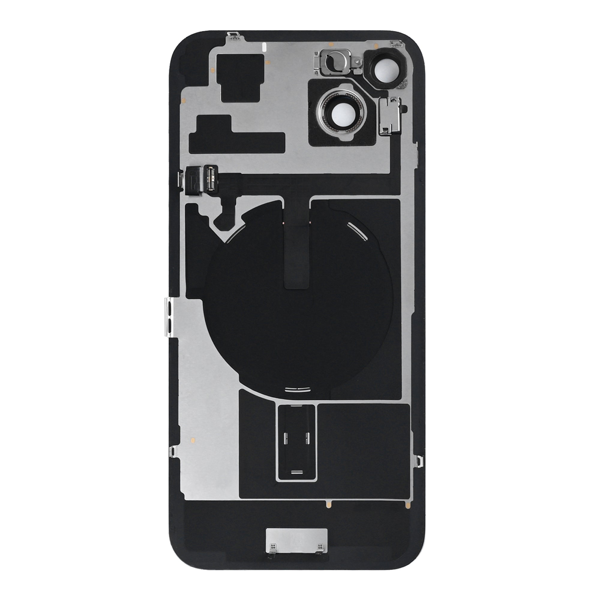 For Apple iPhone 15 Back Glass With NFC, Enlarged Camera Frame Pink Pulled