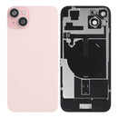 For Apple iPhone 15 Back Glass With NFC, Enlarged Camera Frame Pink Pulled
