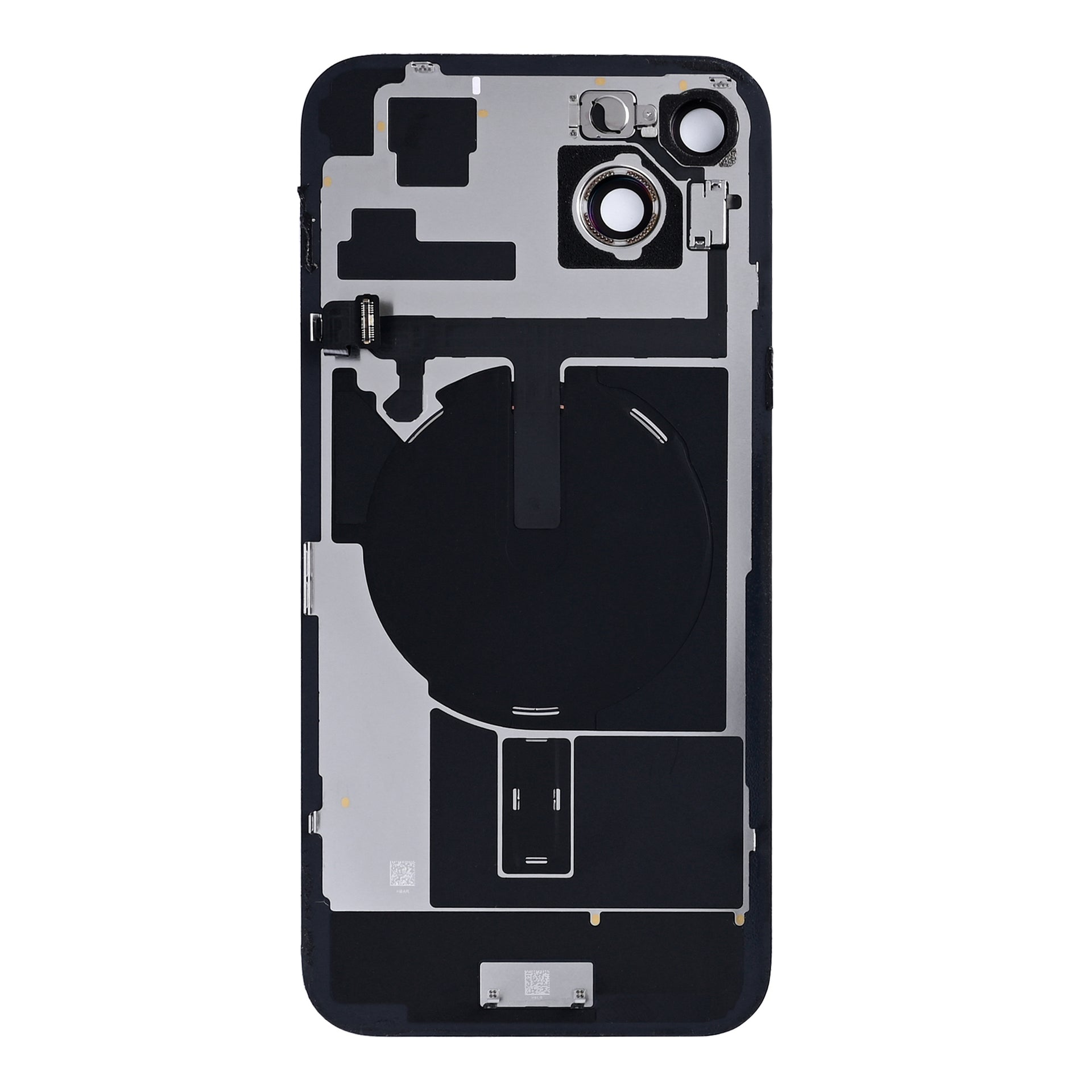 For Apple iPhone 15 Back Glass With NFC, Enlarged Camera Frame Yellow Pulled
