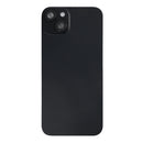 For Apple iPhone 15 Plus Back Glass With NFC, Enlarged Camera Frame Black Pulled