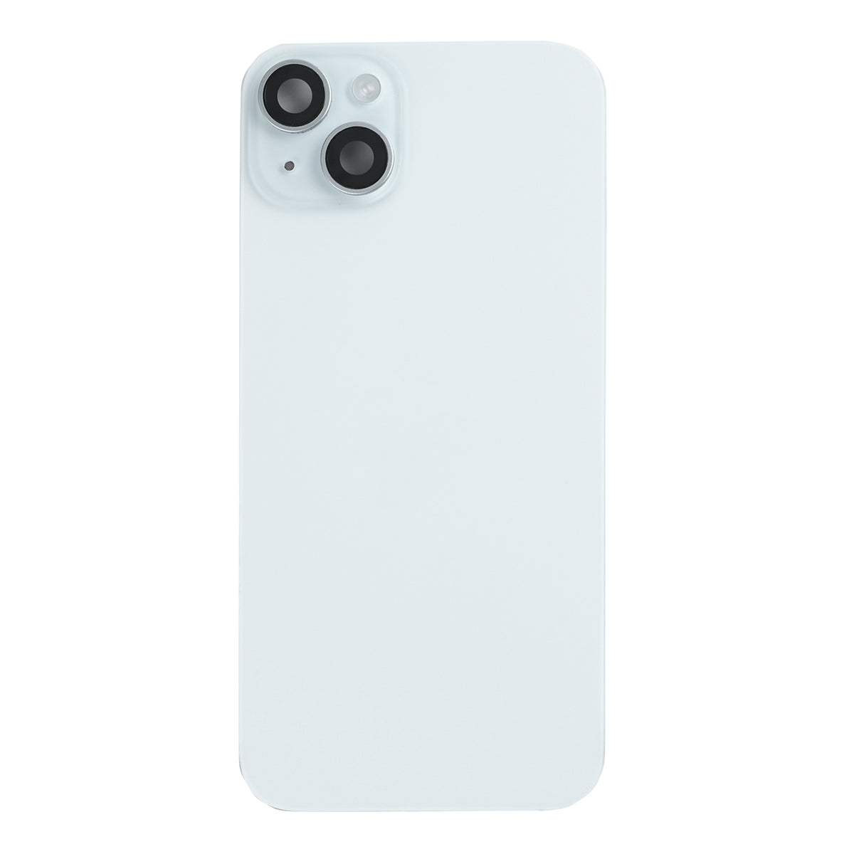 For Apple iPhone 15 Plus Back Glass With NFC, Enlarged Camera Frame Blue Pulled