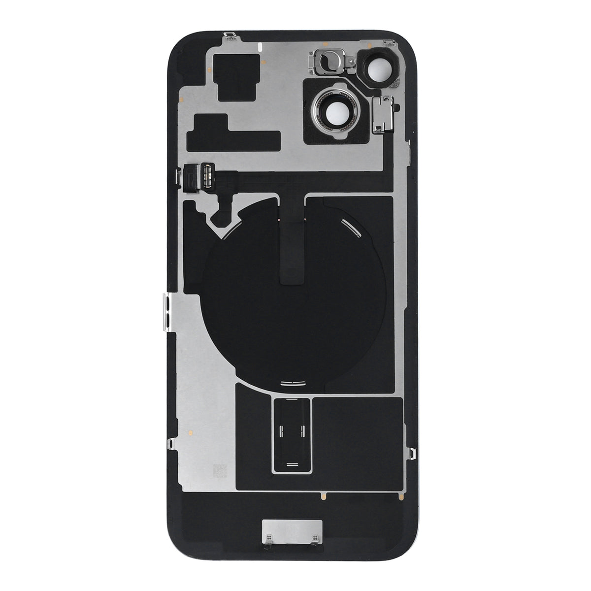 For Apple iPhone 15 Plus Back Glass With NFC, Enlarged Camera Frame Blue Pulled
