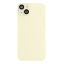 For Apple iPhone 15 Plus Back Glass With NFC, Enlarged Camera Frame Yellow Pulled