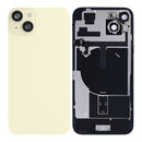 For Apple iPhone 15 Plus Back Glass With NFC, Enlarged Camera Frame Yellow Pulled