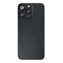 For Apple iPhone 15 Pro Back Glass With NFC, Enlarged Camera Frame Black Titanium Pulled