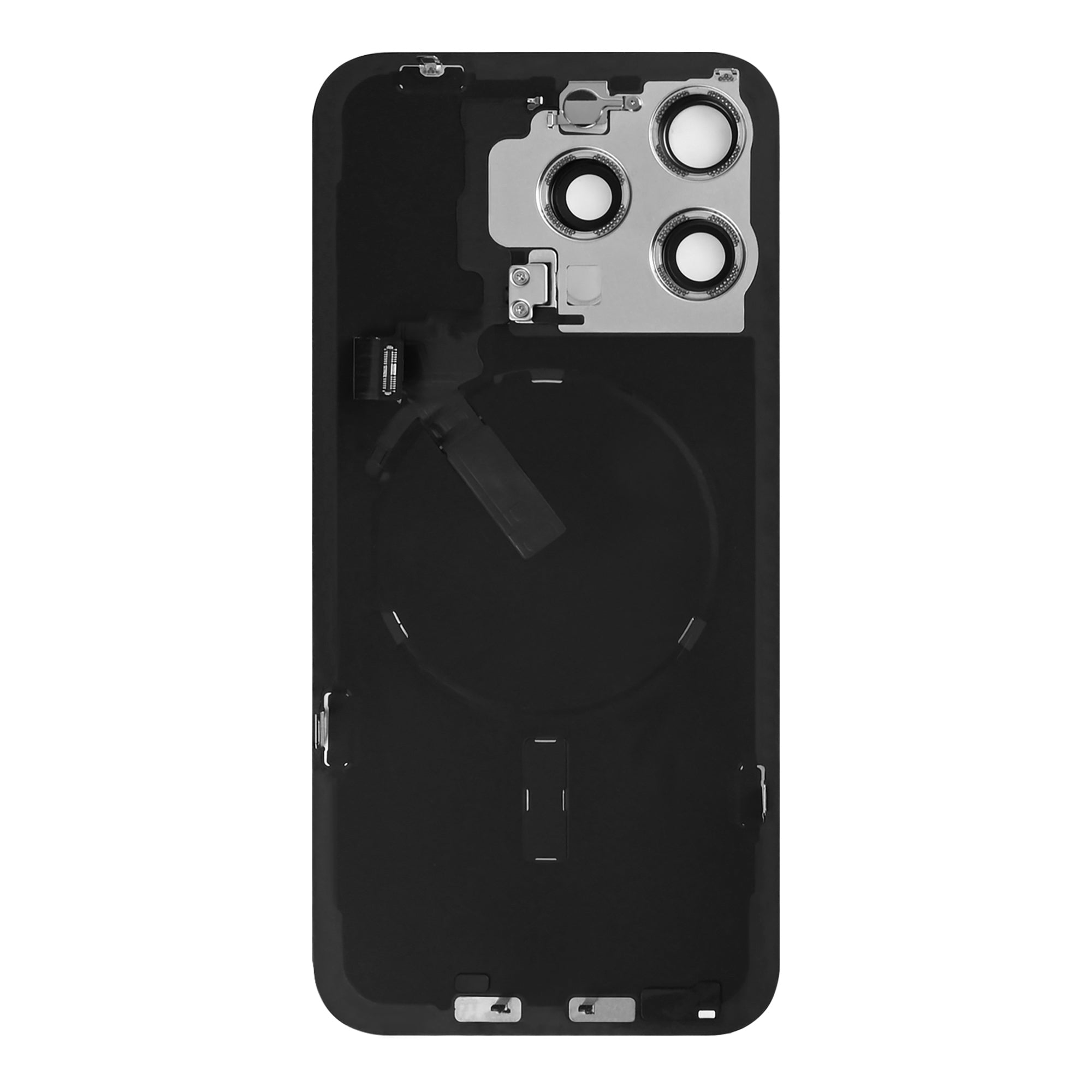 For Apple iPhone 15 Pro Back Glass With NFC, Enlarged Camera Frame Blue Titanium Pulled
