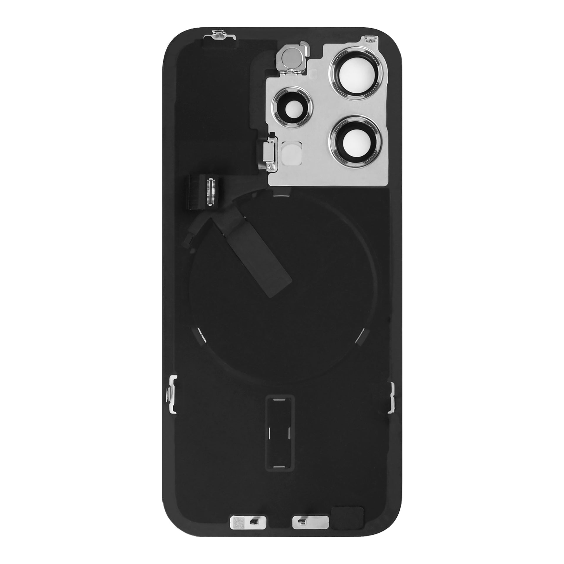For Apple iPhone 15 Pro Back Glass With NFC, Enlarged Camera Frame Natural Titanium Pulled
