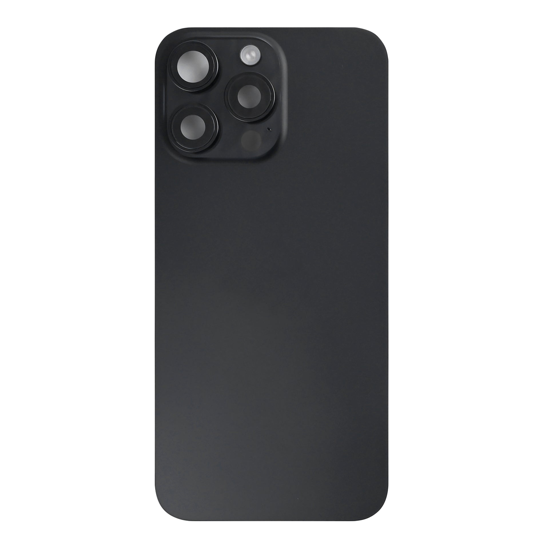For Apple iPhone 15 Pro Max Back Glass With NFC, Enlarged Camera Frame Black Titanium Pulled